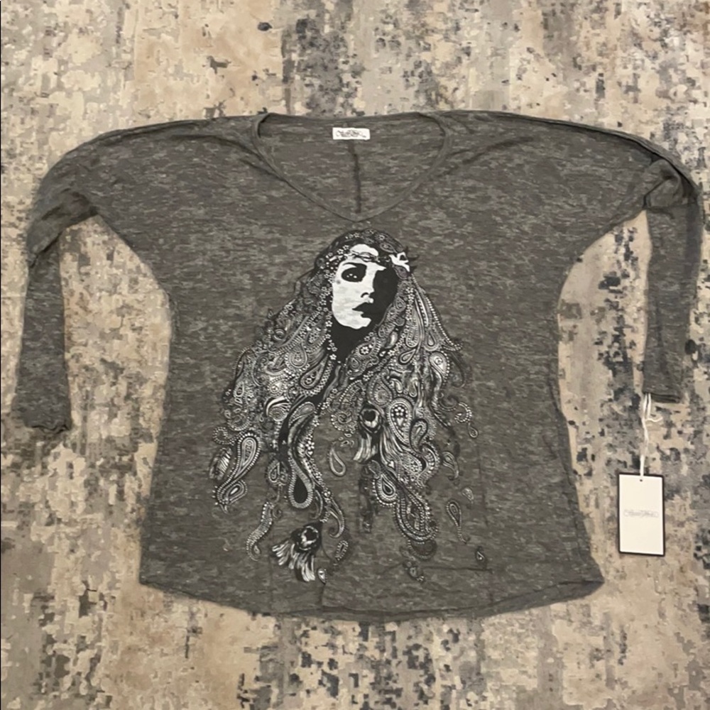 Lauren Moshi Mona Gypsy Girl Tee NWT